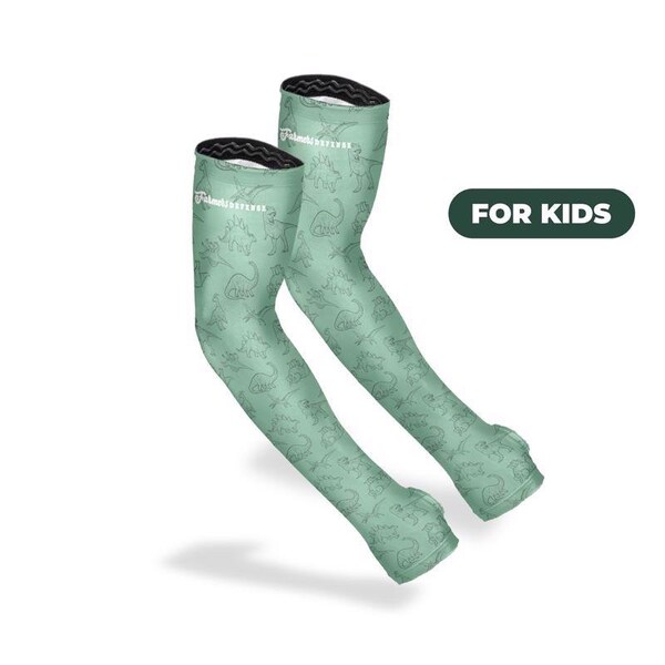 Farmers Defense S Polyester/Spandex Dino Green Protection Sleeves KSLV-DINO-S - main